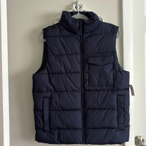 Men's Navy Blue Puffer Vest